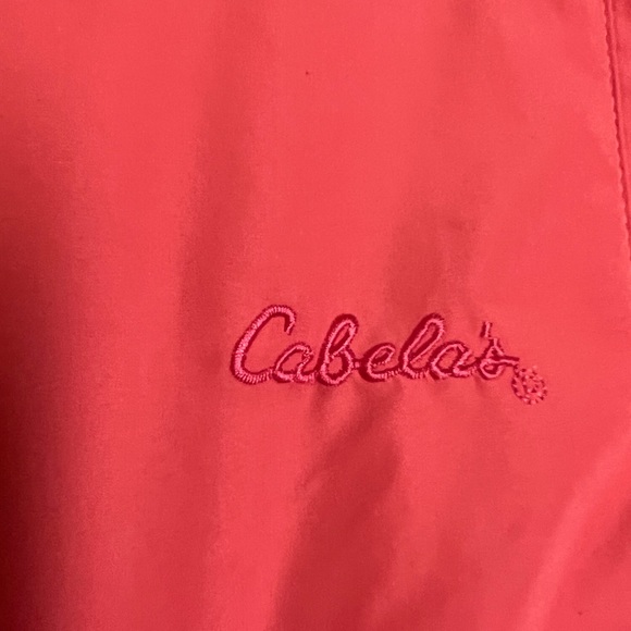 Women’s Cabela Windbreaker Jacket Medium Coral - Picture 9 of 10
